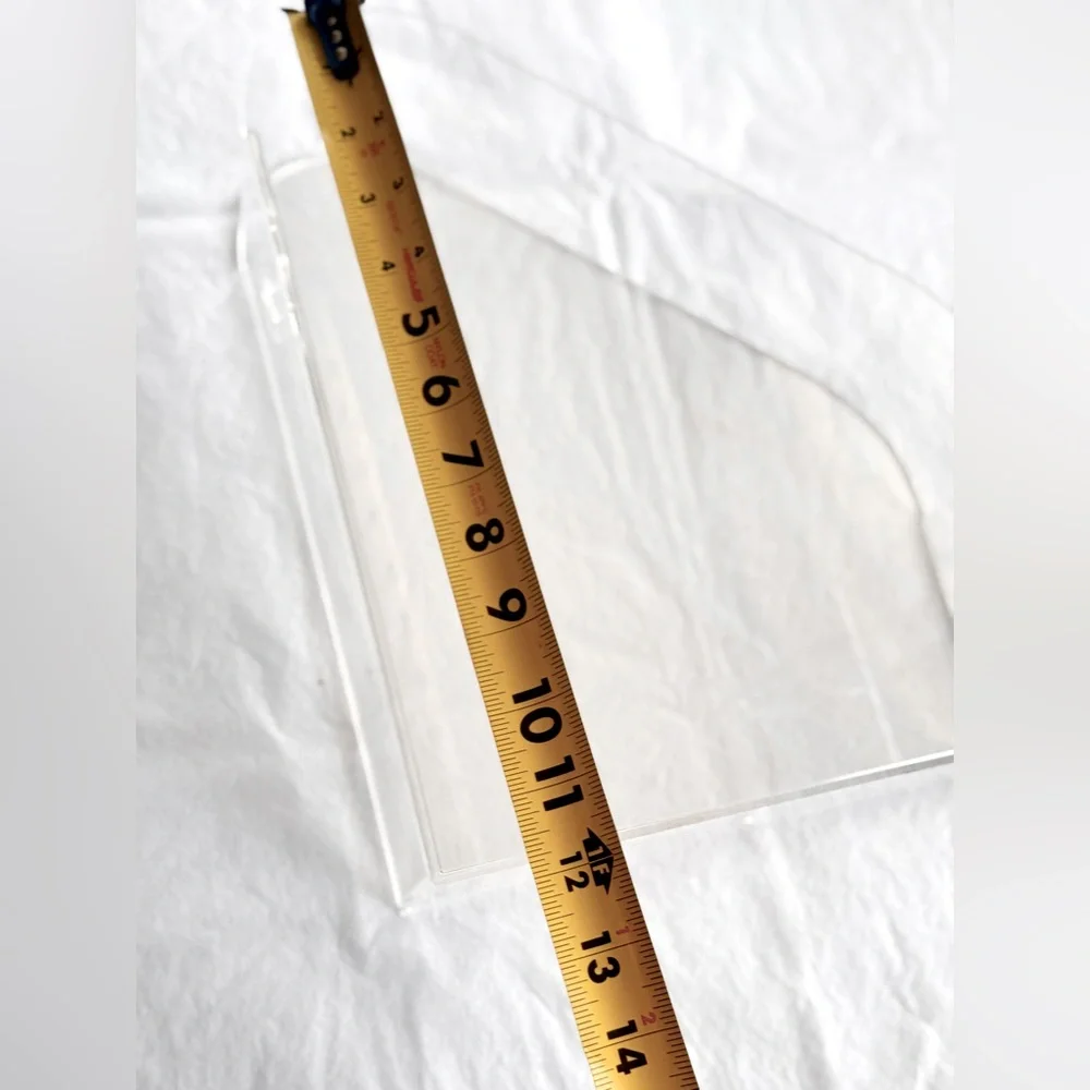 HOM Organization Clear Resin Acrylic Magazine File Holder
